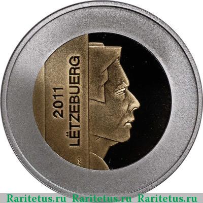 5 евро (euro) 2011 года  выдра Люксембург proof