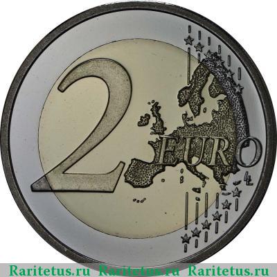 Реверс монеты 2 евро (euro) 2013 года  парламент Финляндия