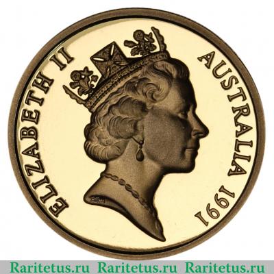 1 доллар (dollar) 1991 года   Австралия proof