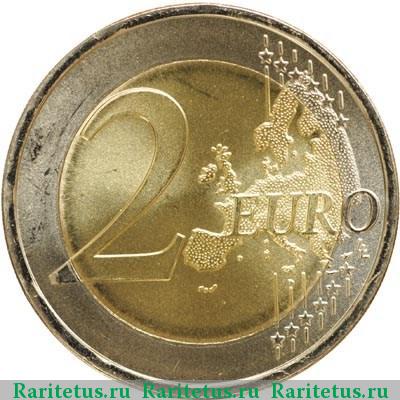 Реверс монеты 2 евро (euro) 2008 года  права человека Португалия