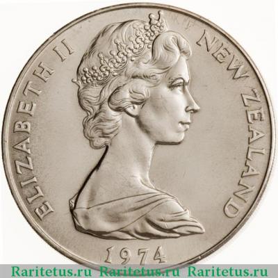 1 доллар (dollar) 1974 года  игры Содружества Новая Зеландия