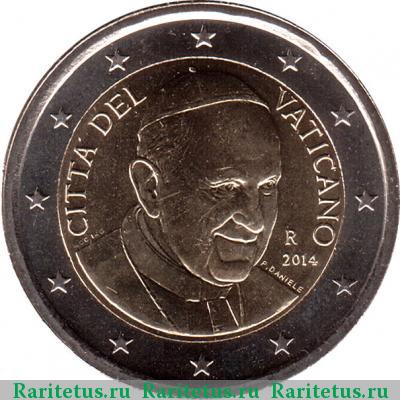 2 евро (euro) 2014 года  Ватикан