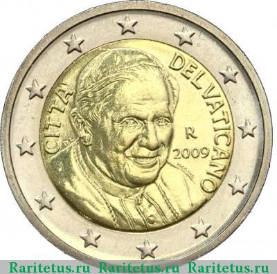 2 евро (euro) 2009 года  Ватикан