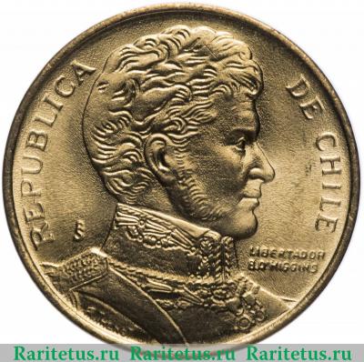 1 песо (peso) 1990 года   Чили