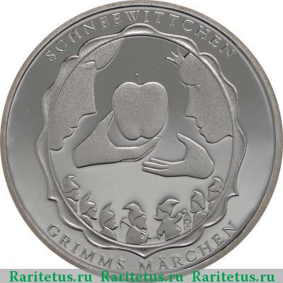 Реверс монеты 10 евро (euro) 2013 года J Белоснежка Германия proof