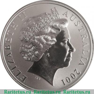 1 доллар (dollar) 2001 года  кенгуру Австралия