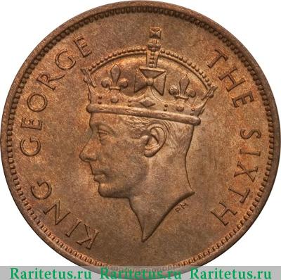 1 цент (cent) 1949 года   Британский Гондурас