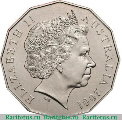 50 центов (cents) 2001 года  столичная территория Австралия