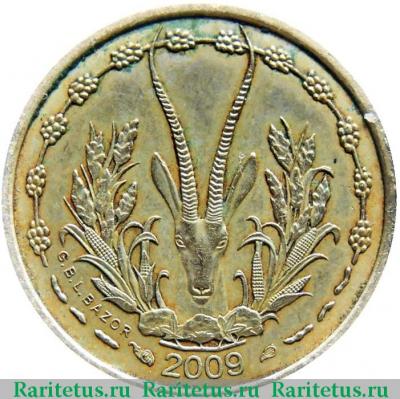 5 франков (francs) 2009 года   Западная Африка (BCEAO)