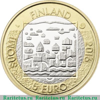 5 евро (euro) 2016 года  Реландер Финляндия