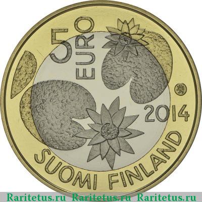 5 евро (euro) 2014 года  дикая природа Финляндия