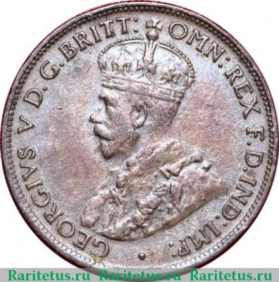 1/2 пенни (penny) 1925 года   Австралия