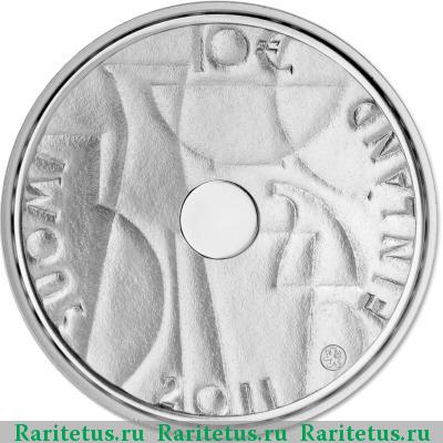 10 евро (euro) 2011 года  Кай Франк Финляндия