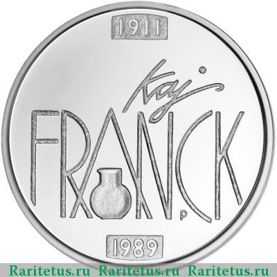 Реверс монеты 10 евро (euro) 2011 года  Кай Франк Финляндия