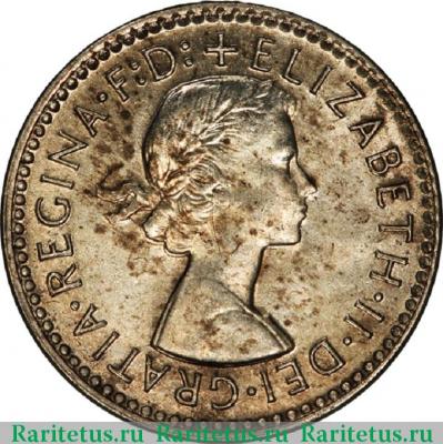3 пенса (pence) 1959 года   Австралия