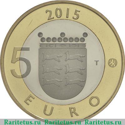 5 евро (euro) 2015 года  Остроботния Финляндия