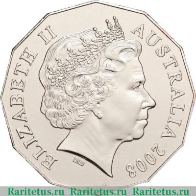 50 центов (cents) 2008 года  кубок Америки Австралия