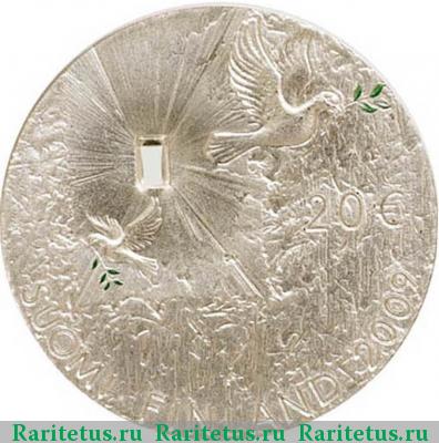20 евро (euro) 2009 года  мир и безопасность Финляндия