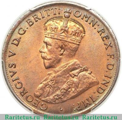 1 пенни (penny) 1920 года   Австралия