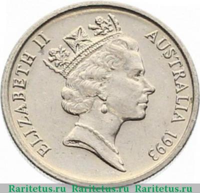 5 центов (cents) 1993 года   Австралия