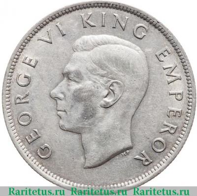 1/2 кроны (crown) 1943 года   Новая Зеландия