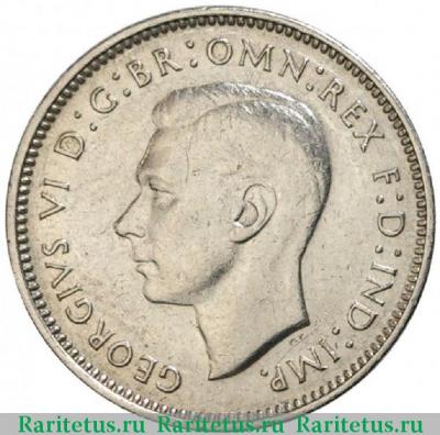 6 пенсов (pence) 1938 года   Австралия