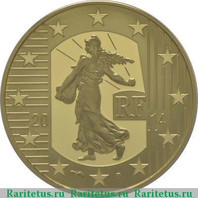 50 евро (euro) 2014 года  денье Франция proof