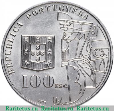 100 эскудо (escudos) 1987 года  Амадеу ди Соуза Португалия
