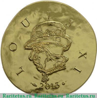 Реверс монеты 50 евро (euro) 2013 года  Людовик XI Франция proof