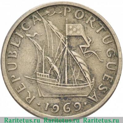 5 эскудо (escudos) 1969 года   Португалия