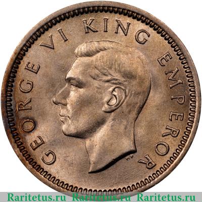 3 пенса (pence) 1947 года   Новая Зеландия