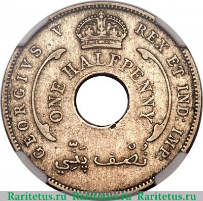 1/2 пенни (penny) 1931 года   Британская Западная Африка