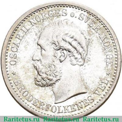 1 крона (krone) 1881 года   Норвегия