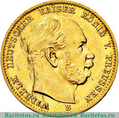 10 марок (mark) 1877 года B  Германия (Империя)