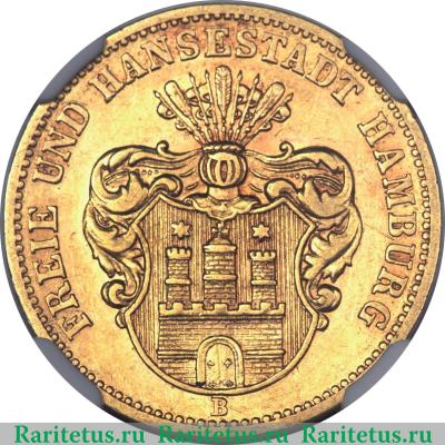 10 марок (mark) 1873 года   Германия (Империя)
