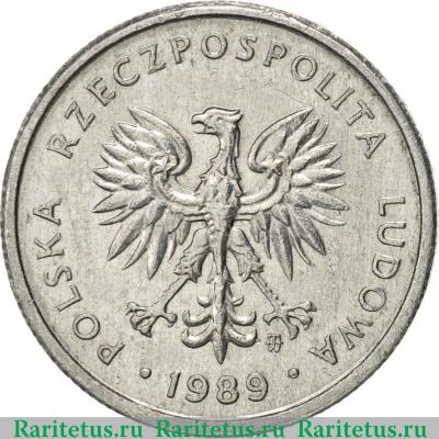 2 злотых (zlote) 1989 года   Польша