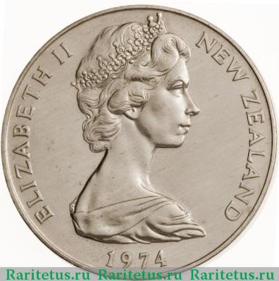 1 доллар (dollar) 1974 года  6 февраля Новая Зеландия
