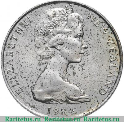 20 центов (cents) 1984 года   Новая Зеландия
