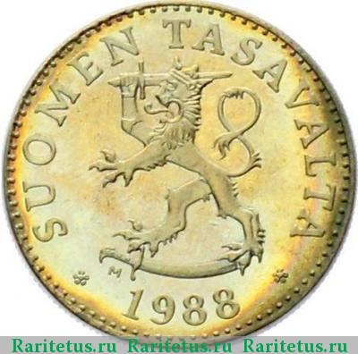 50 пенни (pennia) 1988 года М Финляндия