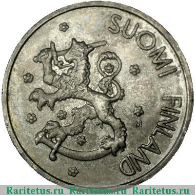 1 марка (markka) 2001 года М Финляндия