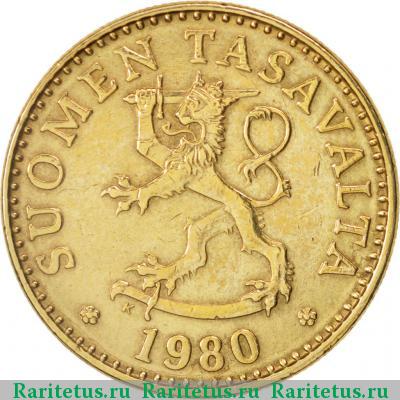20 пенни (pennia) 1980 года K Финляндия