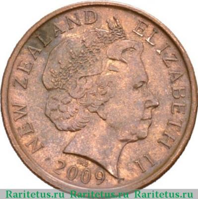 10 центов (cents) 2009 года   Новая Зеландия