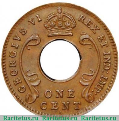 1 цент (cent) 1942 года I  Британская Восточная Африка
