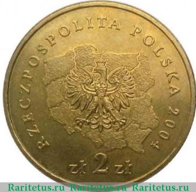 2 злотых (zlote) 2004 года  Любушское воеводство Польша