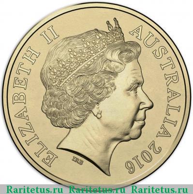 2 доллара (dollars) 2016 года  олимпиада Австралия