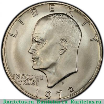 1 доллар (dollar) 1973 года S США