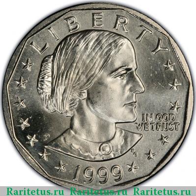 1 доллар (dollar) 1999 года P регулярный чекан США