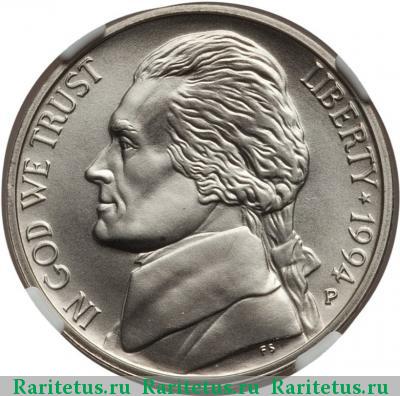 5 центов (cents) 1994 года P США