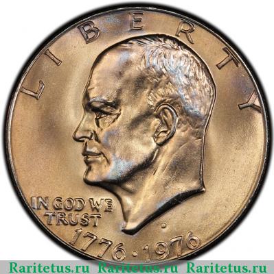 1 доллар (dollar) 1976 года D США