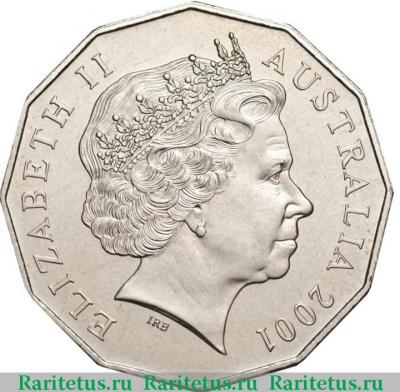 50 центов (cents) 2001 года  Норфолк Австралия